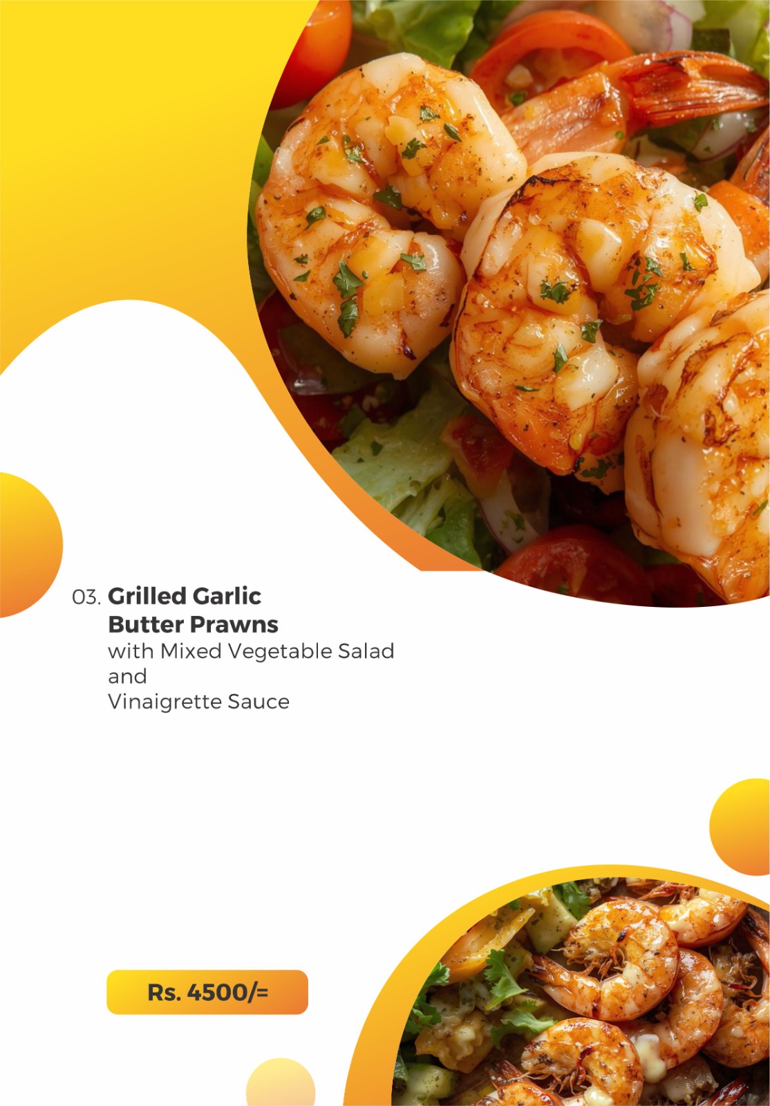 Grilled Garlic Butter Prawns